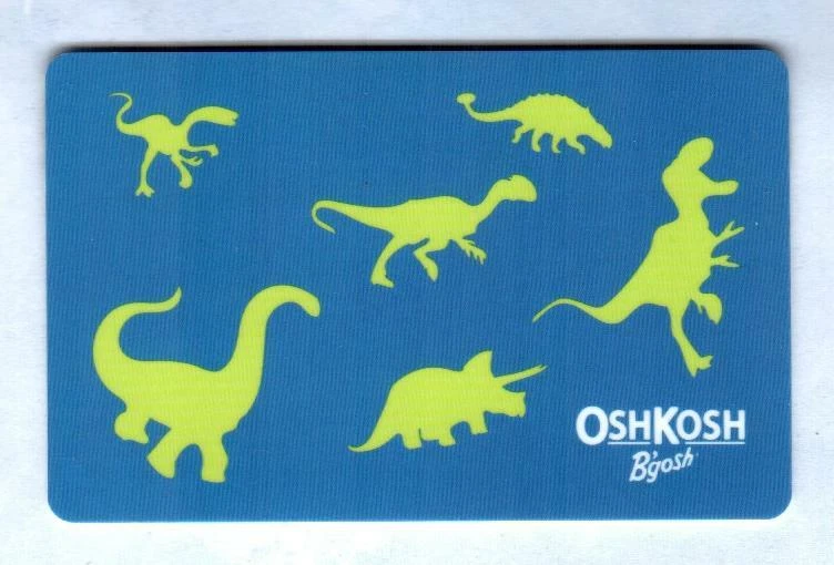  OSHKOSH B'GOSH Dinosaur Silhouettes 2019 Gift Card ( $0 ) - Image 1 of 1