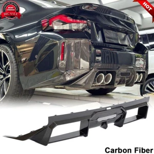 For BMW M2 G87 2022UP DRY CARBON FIBER Rear Bumper Diffuser Lip Spoiler Body Kit - Picture 1 of 12