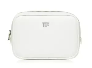 TOM FORD SOLEIL COSMETICS BAG WHITE LEATHER LIMITED EDITION NEW IN BOX - Picture 1 of 6