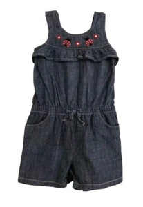 Girls GYMBOREE Denim Look Playsuit. Size 4-5. As New - Picture 1 of 4