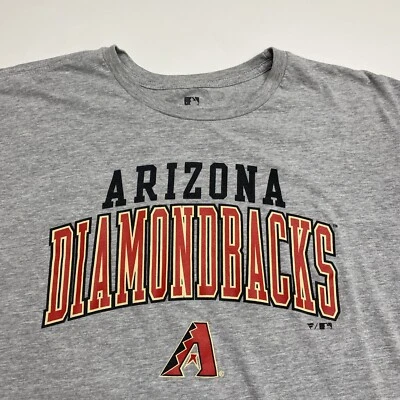 Camiseta gris manga larga con logotipo de los Diamondbacks de Arizona con logotipo de MLB para hombre talla XL Foto 1 de 4
