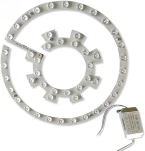 42"Retractable Ceiling Fan 36W 3-Color Change Light Panel LED Driver Replacement - Picture 1 of 4