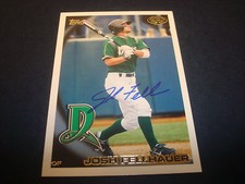 Josh Fellhauer Dragons Reds 2010 Topps Pro Debut #99 Signed Authentic Auto A9