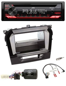 JVC CD DAB USB Bluetooth Lenkrad Autoradio für Suzuki Vitara ab 2015 piano schwa - Bild 1 von 9
