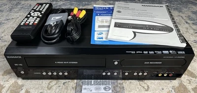 Magnavox ZV427MG9 VCR/DVD Recorder Combo Remote Cables Manual Dub VHS to DVD - Image 1 of 4