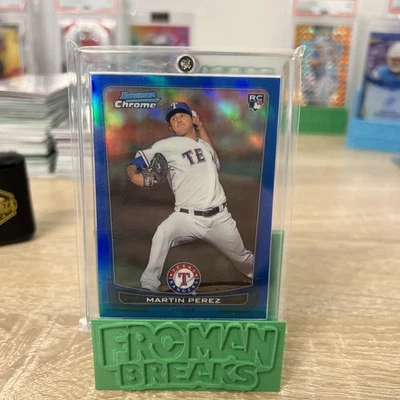 2012 Bowman Draft Picks & Prospects Chrome Martin Perez #17 синяя переливающаяся карточка /250 - Изображение 1 из 4