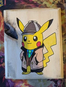 Pokemon Fan Art Trabajo en Madera - Pokemon Detective Pikachu De Artesanías Creativas - Imagen 1 de 1