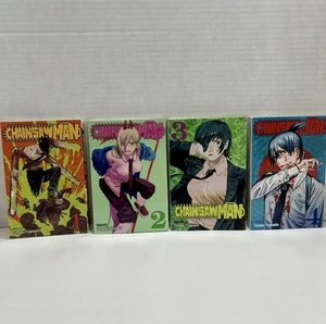 Chainsaw Man Manga Book Set Volumes 1-4 Tatsuki Fujimoto Teen+ Graphic Novels - Picture 1 of 15