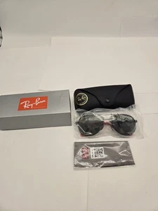 Ray-Ban Rb8313m Scuderia Ferrari Matte Black/Chromance Mirrored Silver - Picture 1 of 16