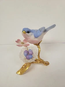 Vintage Faberge Porcelain "Rite of Spring Sculpture" Blue Bird - Picture 1 of 9