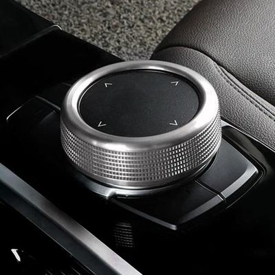 7-Button Knob Cover Aluminium Alloy Knob Cover Car Interior Upgrade Easy To Use - Image 1 of 4