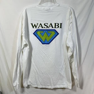 T-shirt manica lunga vintage nautica yacht racing Wasabi 15107 Y2K XL maglietta barca - Foto 1 di 11