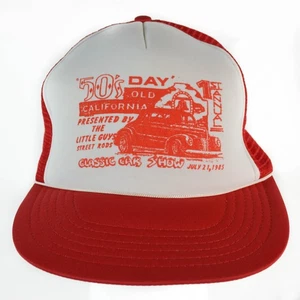 1985 Classic Car Show "50's Day" Old California Little Street Rods Vintage Hat - Picture 1 of 8
