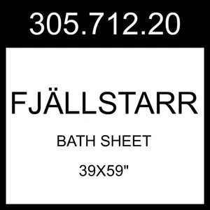 IKEA FJALLSTARR FJÄLLSTARR Badelaken weiß/grau 39x59" 305.712.20 - Bild 1 von 1