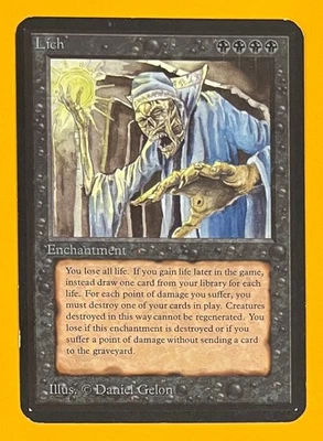 MTG LICH Alpha (OldManMTG 012-303) - Image 1 of 4
