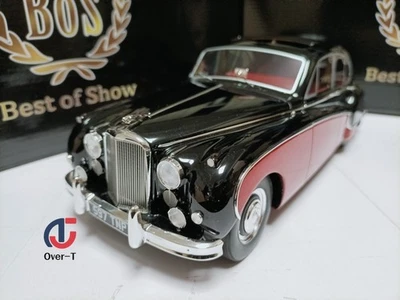 BOS 1:18 Jaguar MK VIII 1957 Red Black Two Color Luxury Sedan Model - Image 1 of 4