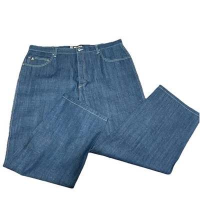 Pantalones de mezclilla para hombre vintage Reverb 44X32 holgados patinador grunge lavado oscuro Y2K años 90 Foto 1 de 4