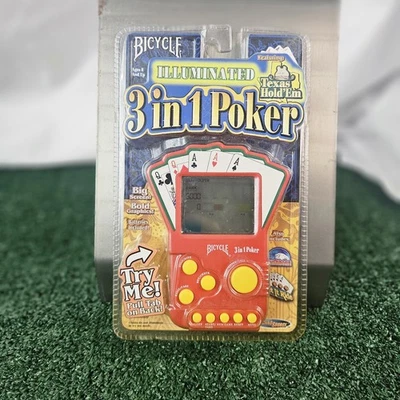 Jogo eletrônico portátil BicycleTexas Hold Em Poker Caribbean Let it Ride Casino - Imagem 1 de 2