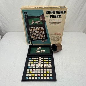 Vintage 1971 Showdown Poker Board Game E S Lowe 100% Complete - Picture 1 of 11