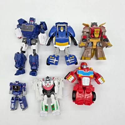Transformers Rescue Bots Playskool Heroes, Soundwave x2, Wheeljack, - Image 1 of 4