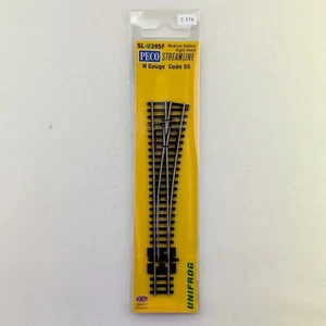 PECO SL-U395F Escala N Unifrog Radio Medio Derecha Turnout Code 55 - Imagen 1 de 2