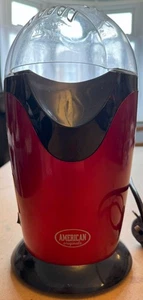 Electric Hot Air Popcorn Maker Healthy Snack Maker Red American Originals - Picture 1 of 2