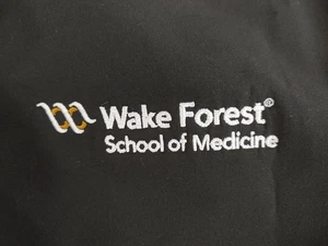 Giacca Wake Forest University Scuola di Medicina Uomo Taglia Large Nera Zip Frontale - Foto 1 di 13