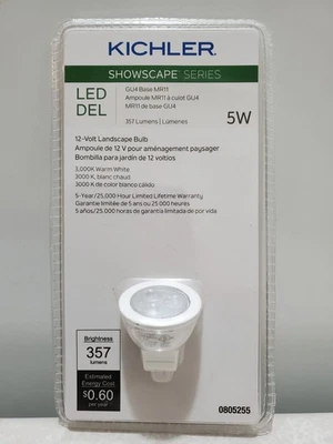 Kichler Showscape Series 5 W Landscape LED 12 伏灯泡 — 第 1/2 张图片