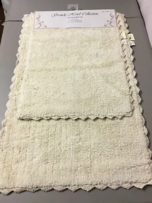Chesapeake Merchandising Grande Hotel Coll. 2 pc. Cotton Bath Mat Rug Set #36V - Image 1 of 3