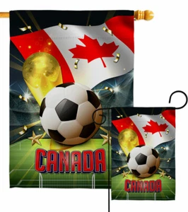 WM Kanada Garten Flagge Sport Fußball Deko Geschenk Hof Haus Banner - Bild 1 von 19