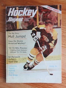 BOBBY ORR - HOCKEY DIGEST November 1972 FIRST ISSUE Magazine BOSTON BRUINS - Picture 1 of 1