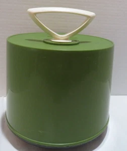 VINTAGE 70ER JAHRE DISK GO CASE 7" 45 RECORD HOLDER AVOCADO GRÜN "SCHÖN" - Bild 1 von 9