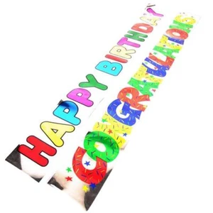 ¡6x pancartas de fiesta de lámina brillante! Felicitaciones de cumpleaños - Imagen 1 de 1