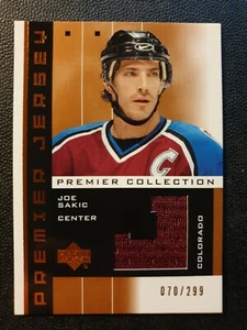 2002-03 UD Premier Collection Jerseys Bronze JS Joe Sakic #070/299 - Bild 1 von 2
