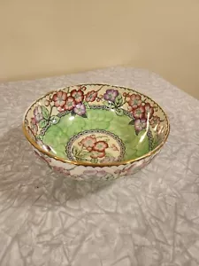 Antique 1930s Maling Newcastle-on-Tyne England Lustre Ware Floral Bowl - Picture 1 of 9
