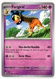 Pokemon Twilight Masquerade 084/167 Farigiraf - Picture 1 of 2