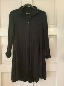 Schwarzes Boho Kleid, Tunika. Medium - Bild 1 von 2