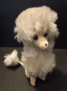 Kamar Vintage wunderschön 1966 Plüsch Stofftier Pudel Hund selten Drahtschwanz Japan - Bild 1 von 9