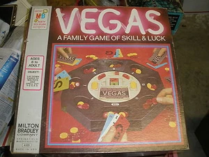 Vegas A Family Game of Skill & Luck Milton Bradley 1973 COMPLETE - Picture 1 of 8