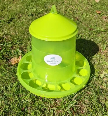 2kg Green Chicken Poultry Automatic Feeder Dispenser Quail Hen Bird Two Kilo