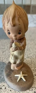 Goebel Hummel Hallmark Figurine Betsy Clark Little Miracle Girl w/Seashell 5.5” - Picture 1 of 4