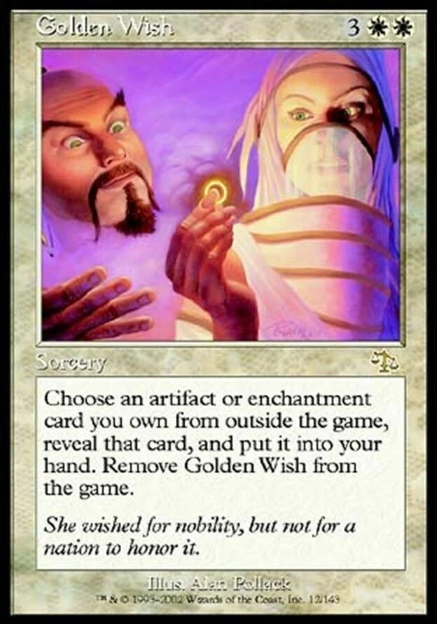 GOLDEN WISH - MTG Judgment Rare Sorcery LP/EX - Image 1 of 1