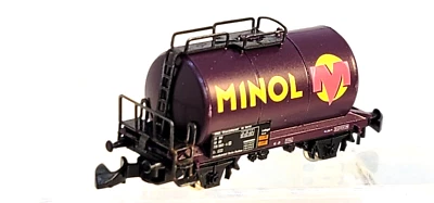 Z Scale Marklin Mini-Club 8203 Minol Tank Car - Image 1 of 4