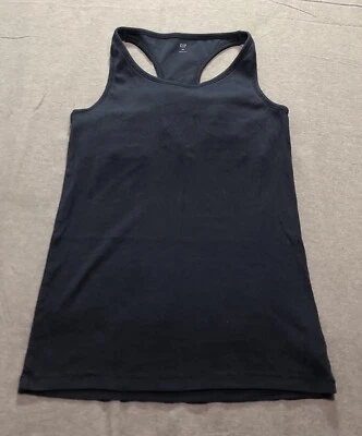 Gap Tank Top Sports Bra Womens M Dark Minimalist Athleisure Running Workout Navy - Image 1 of 4