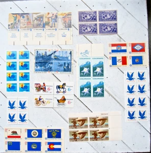 Vintage United Postage Block Stamps - OVER 20 Blocks of US Stamps - Bild 1 von 2