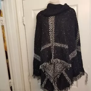 Avantgarde Mode! Zoria Marke Serape Style Cowell Neck Pullover Gr. S - Bild 1 von 12