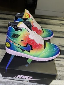 Size 8 - Jordan 1 Retro OG High x J Balvin Tie Dye - Picture 1 of 13