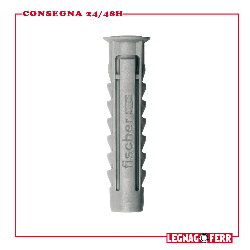 Fischer Tassello in Nylon Plastica di Fissaggio Senza Vite Stop SX - Immagine 1 di 4