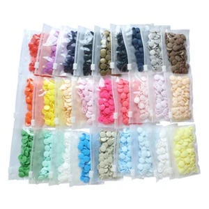 LOT de 10 sets - BOUTON PRESSION KAM T5 (12,4 mm) / BRILLANT - OEKO-TEX 100 - Picture 1 of 61