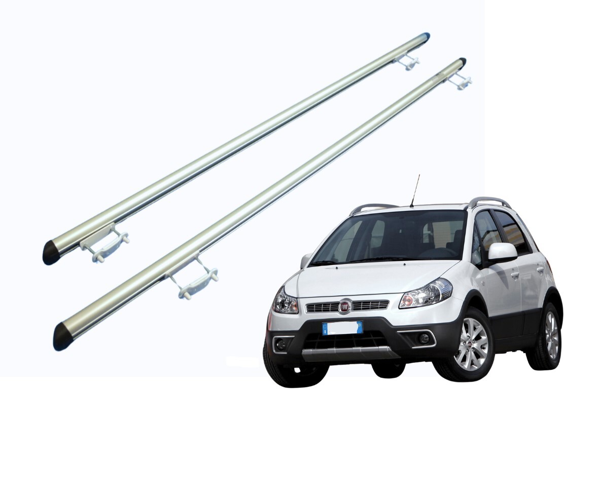 Barre Tetto Portapacchi Per Fiat Sedici 2006-2015 - Grigio Alluminio 2 Barre 75kg